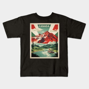 Canada Vintage Poster Tourism 2 Kids T-Shirt